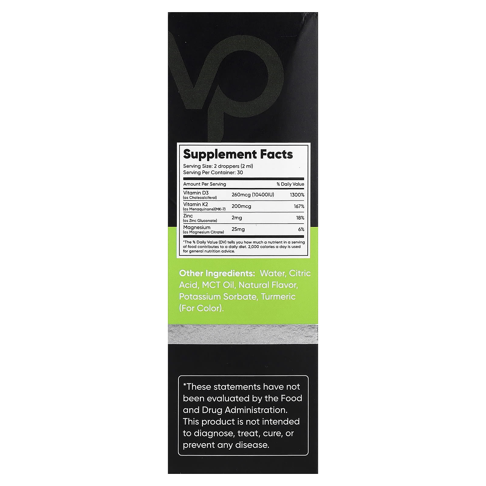 Venture Pal Vitamin D3 + K2 – Lemon Lime – 60 ml — photo 2 sur 2
