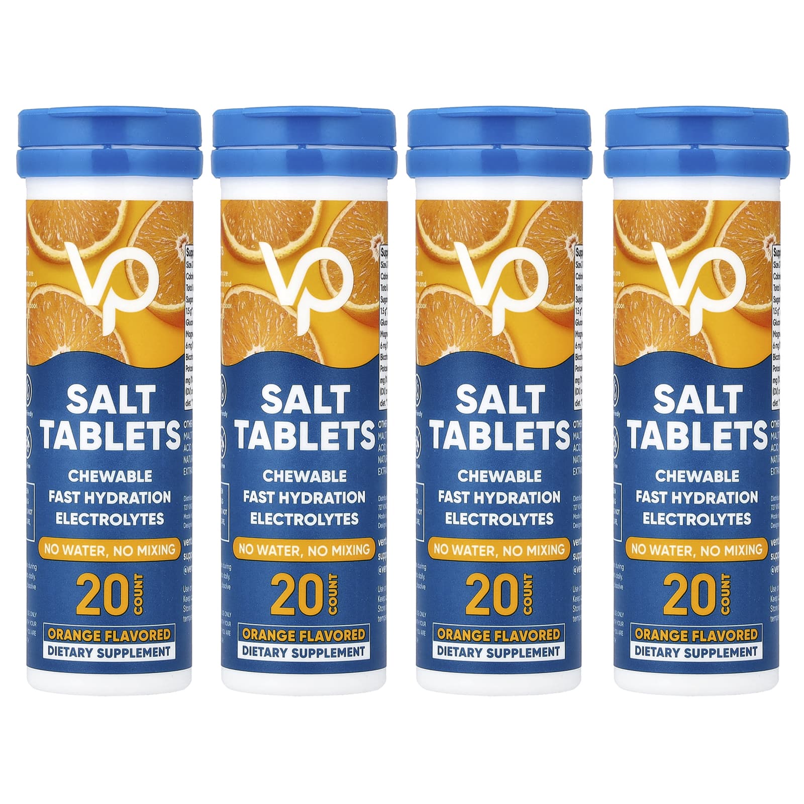 Venture Pal Salt Tablets Chewable Electrolytes – Orange – 80 comprimés — étiquette 1