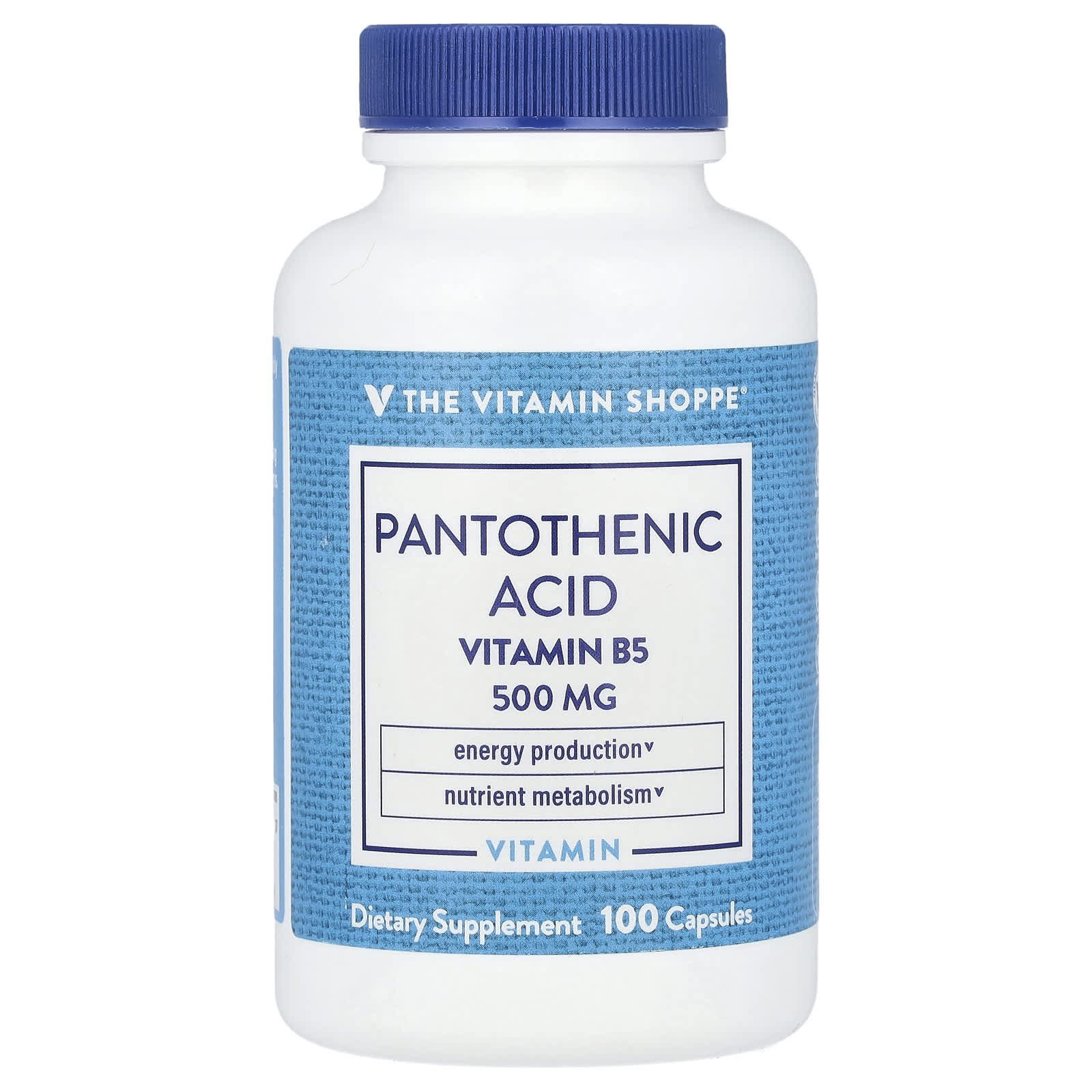 The Vitamin Shoppe Pantothenic Acid – 100 gélules — Tunisie