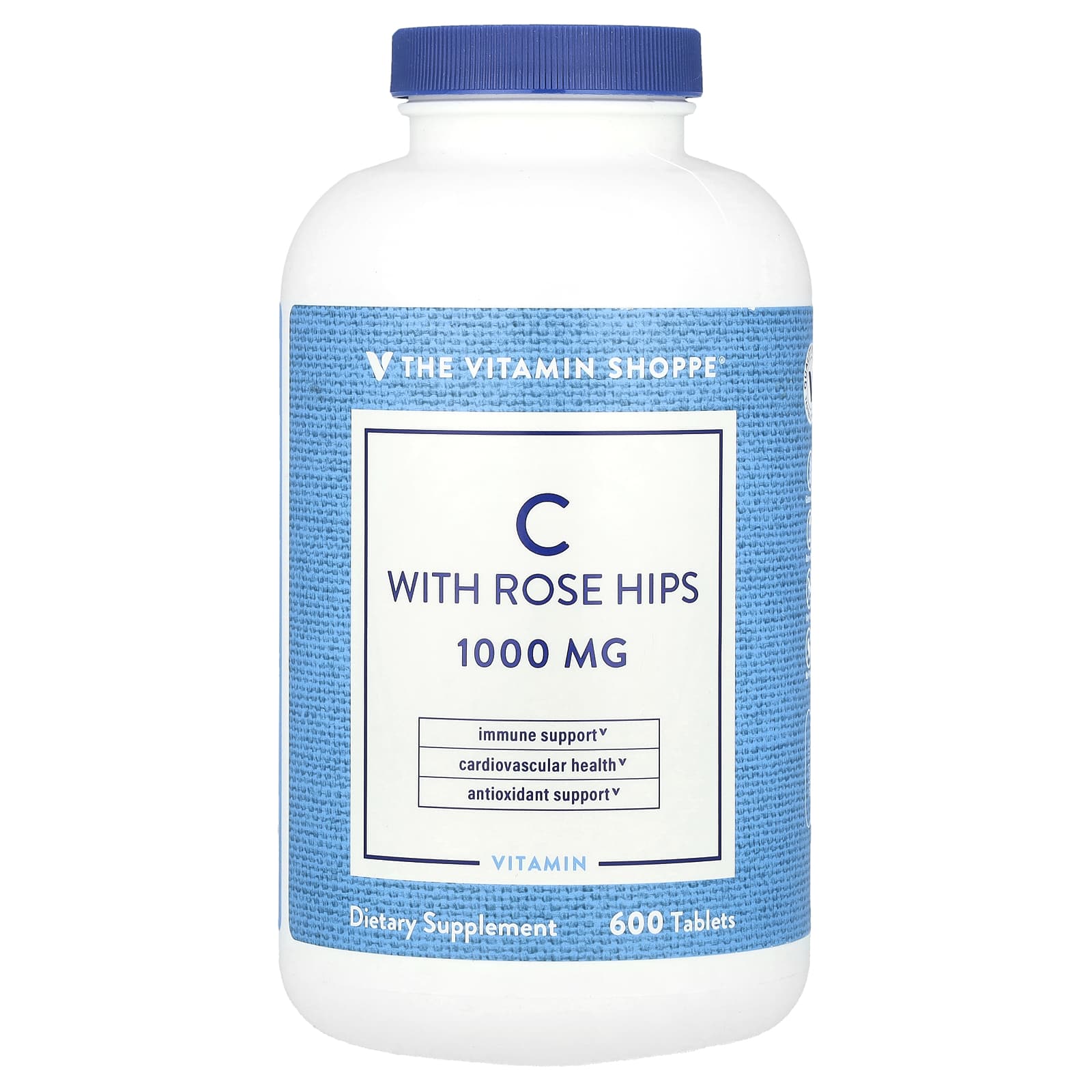 The Vitamin Shoppe Vitamin C With Rose Hips – 600 comprimés — Tunisie