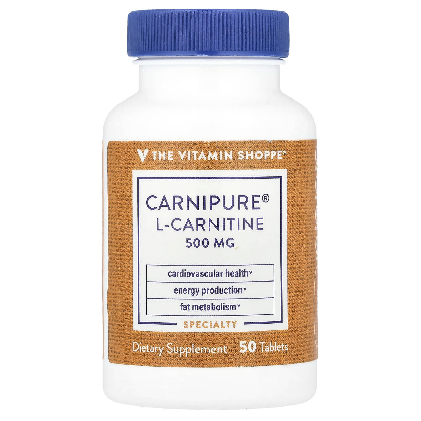 The Vitamin Shoppe Carnipure L-Carnitine – 500 mg – 50 comprimés — Tunisie