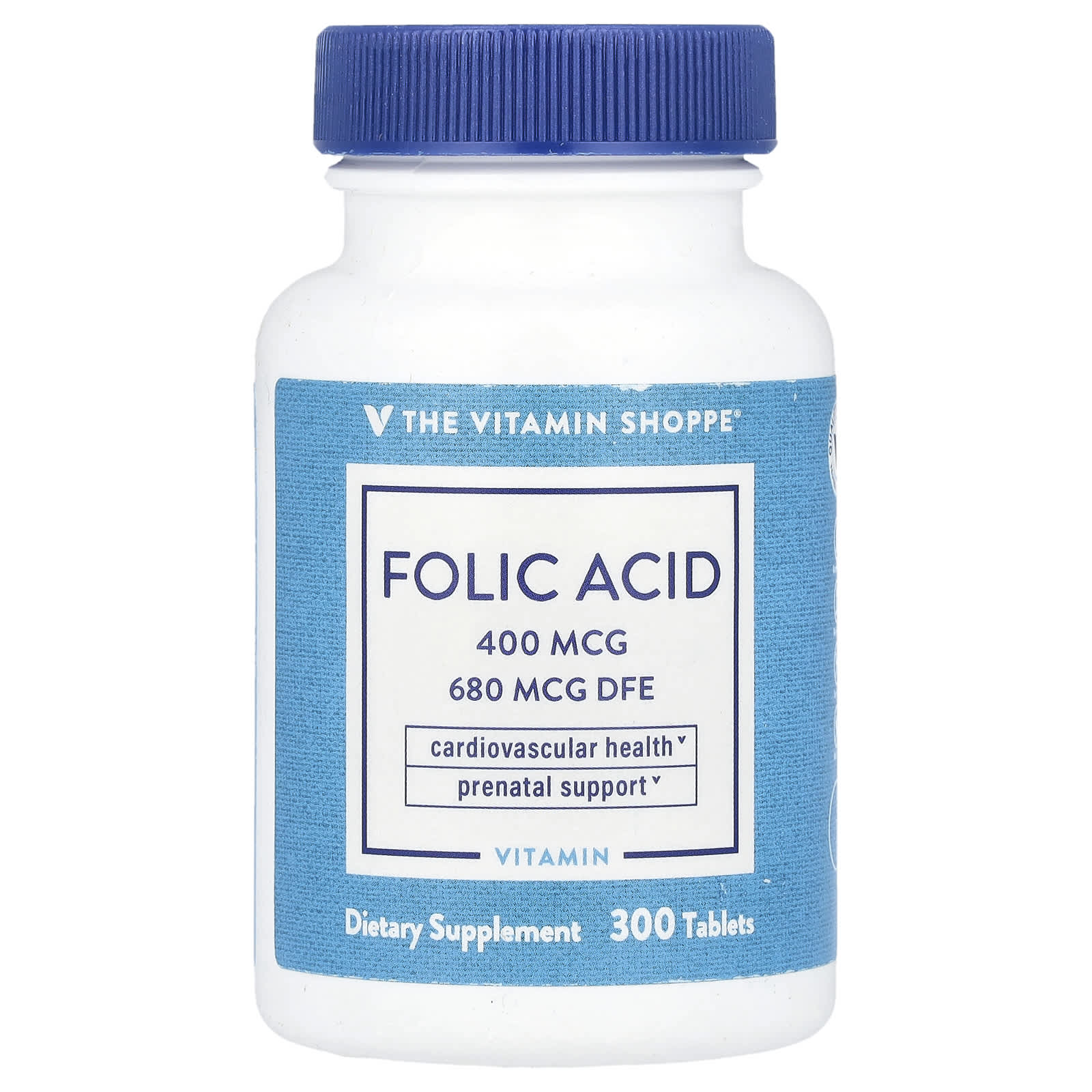 The Vitamin Shoppe Folic Acid – 300 comprimés — Tunisie