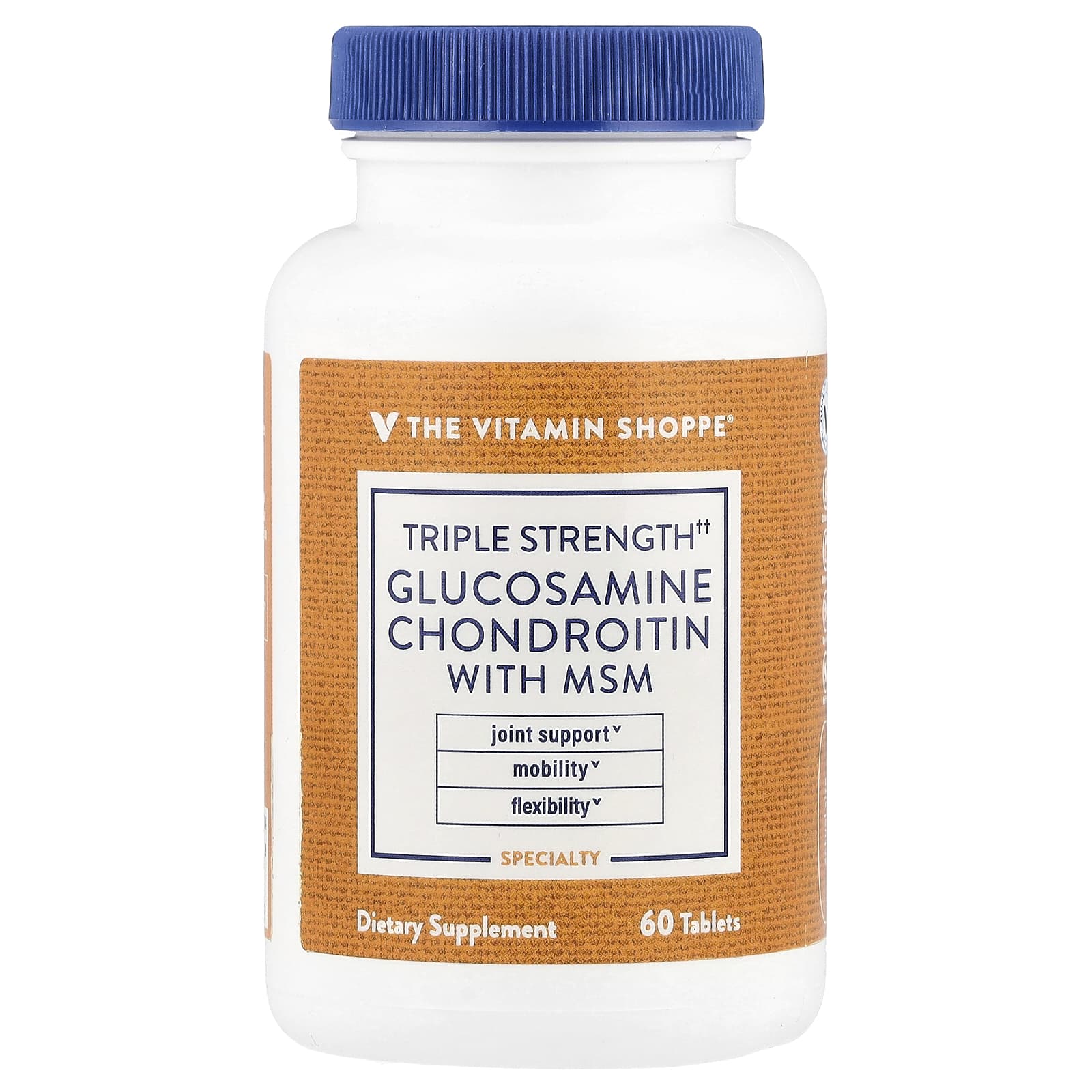 The Vitamin Shoppe Triple Strength Glucosamine Chondroitin With MSM – 60 comprimés — Tunisie