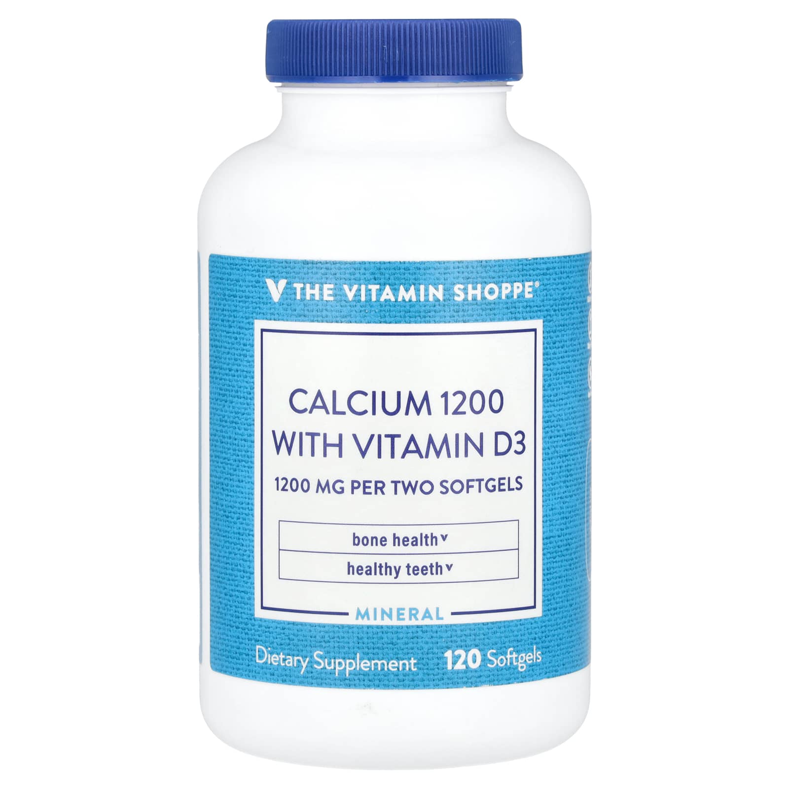 The Vitamin Shoppe Calcium 1200 with Vitamin D3 – 120 capsules molles — Tunisie