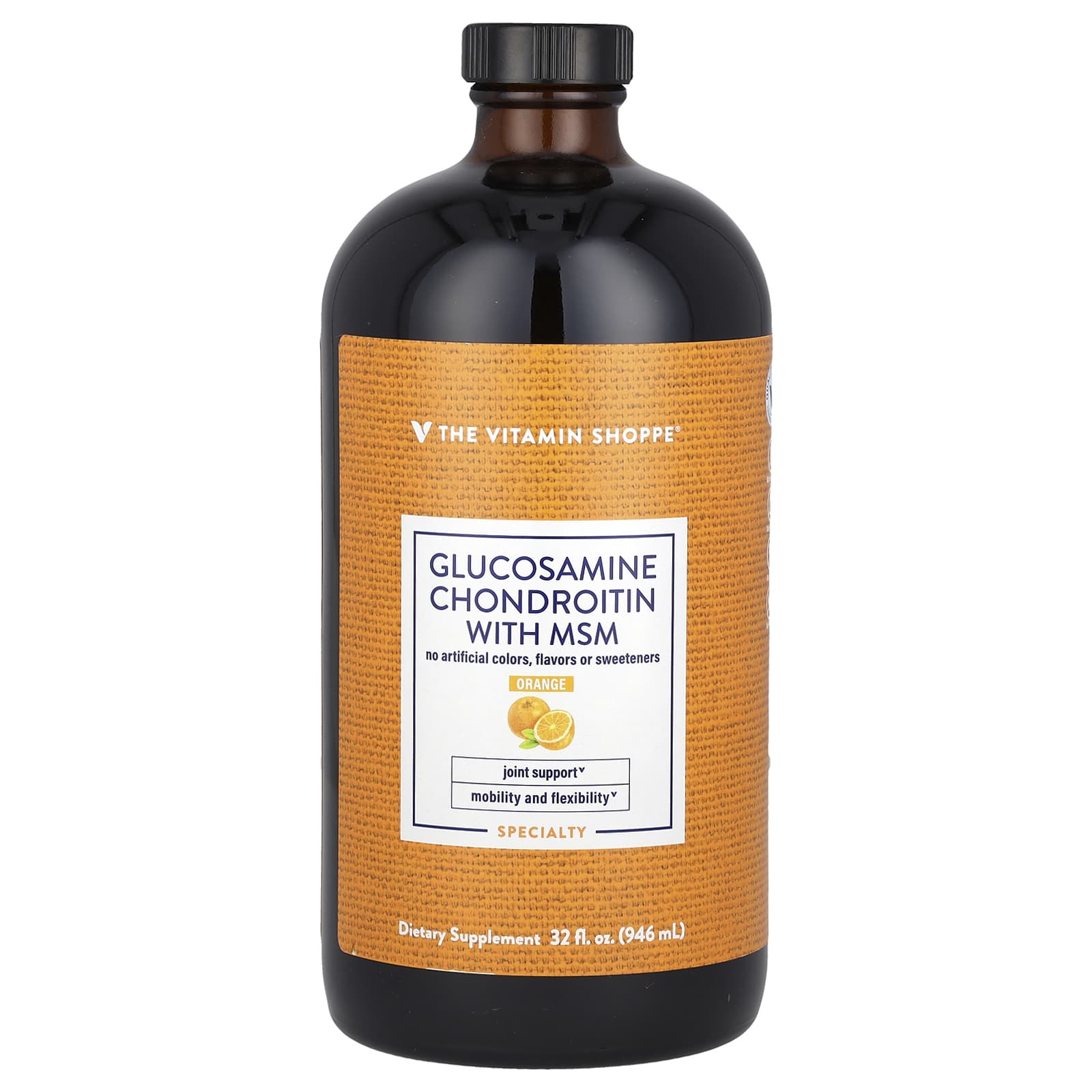 The Vitamin Shoppe Glucosamine Chondroitin With MSM – Orange – 946 ml — Tunisie