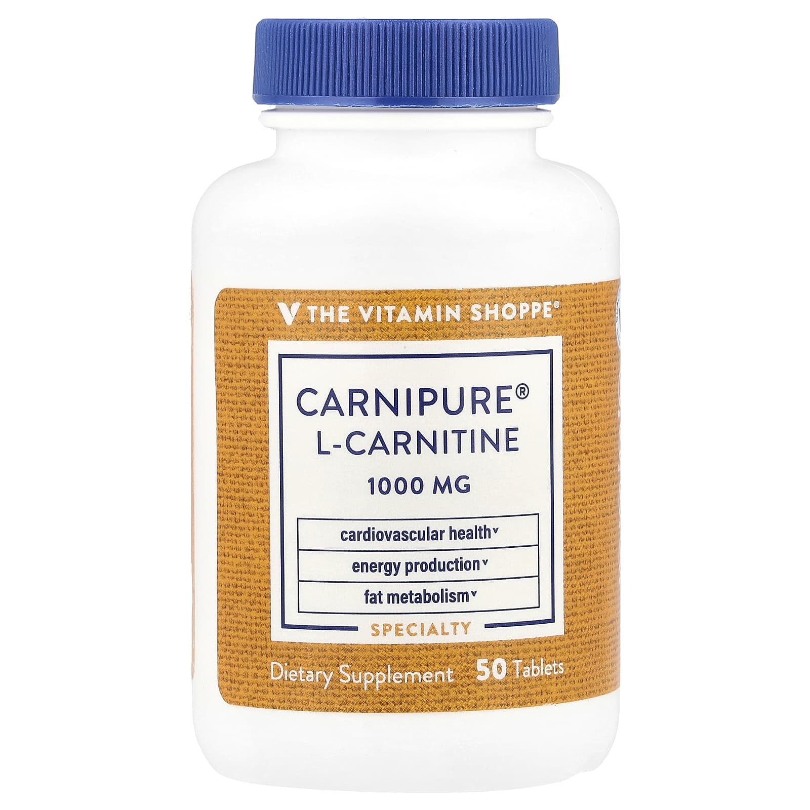 The Vitamin Shoppe Carnipure L-Carnitine – 1 000 mg – 50 comprimés — Tunisie