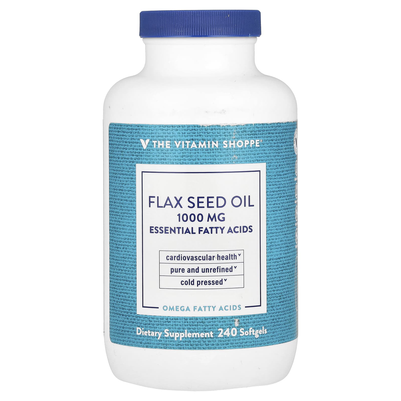 The Vitamin Shoppe Flax Seed Oil – 240 capsules molles — Tunisie