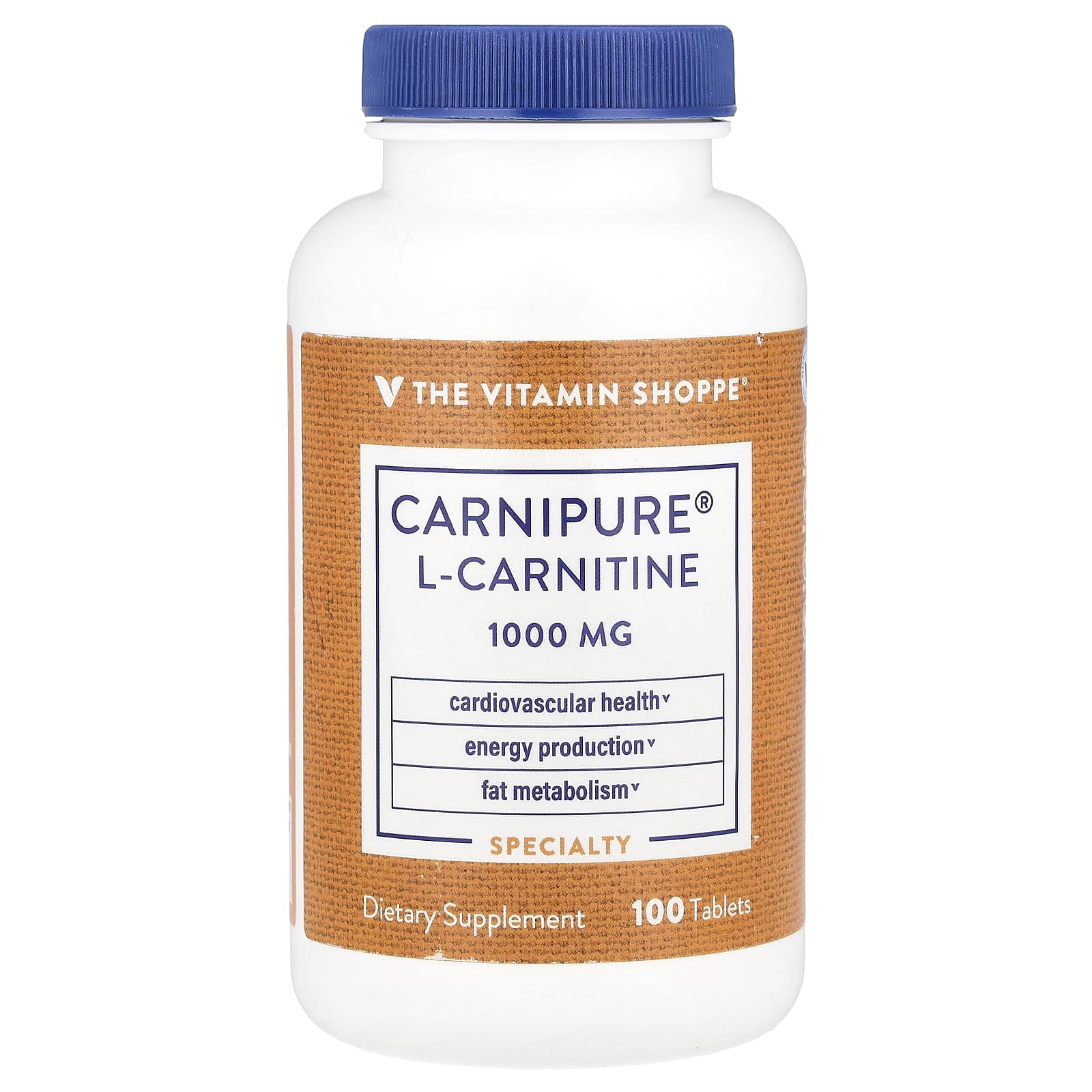 The Vitamin Shoppe Carnipure L-Carnitine – 100 comprimés — Tunisie