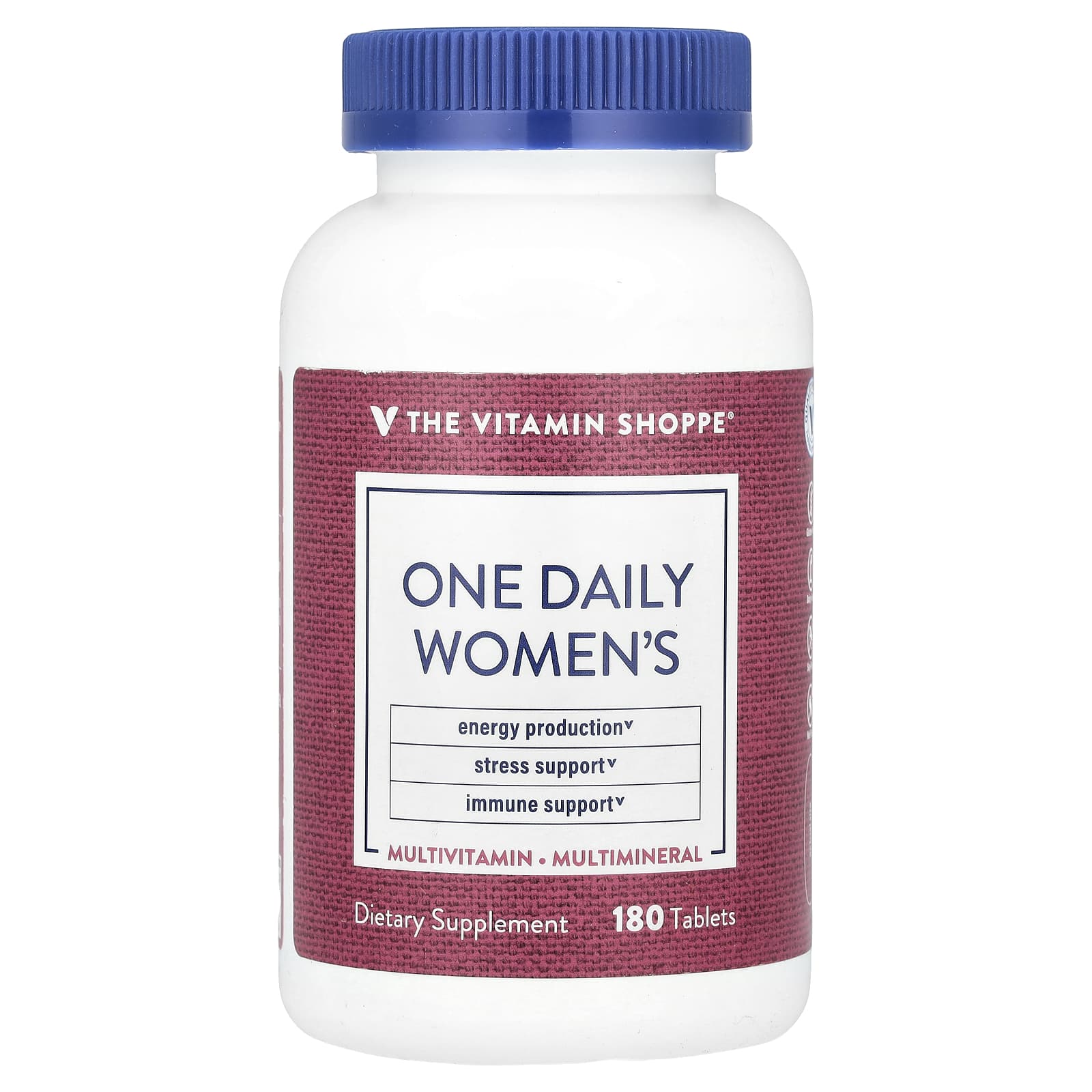 The Vitamin Shoppe One Daily Women's, Multivitamin & Multimineral – 180 comprimés — Tunisie