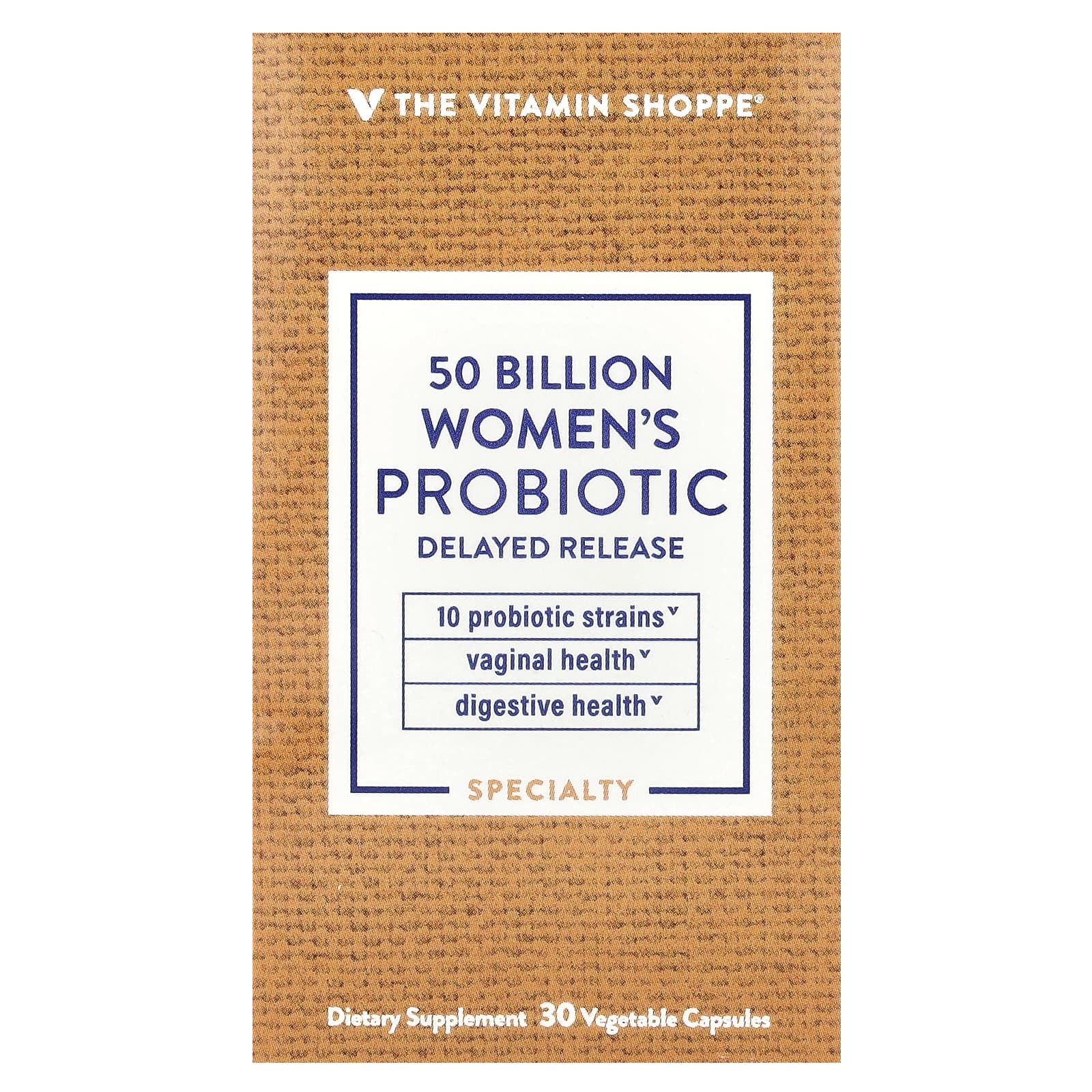The Vitamin Shoppe Women's Probiotic, 50 Billion, 30 Vegetable Capsules — Tunisie