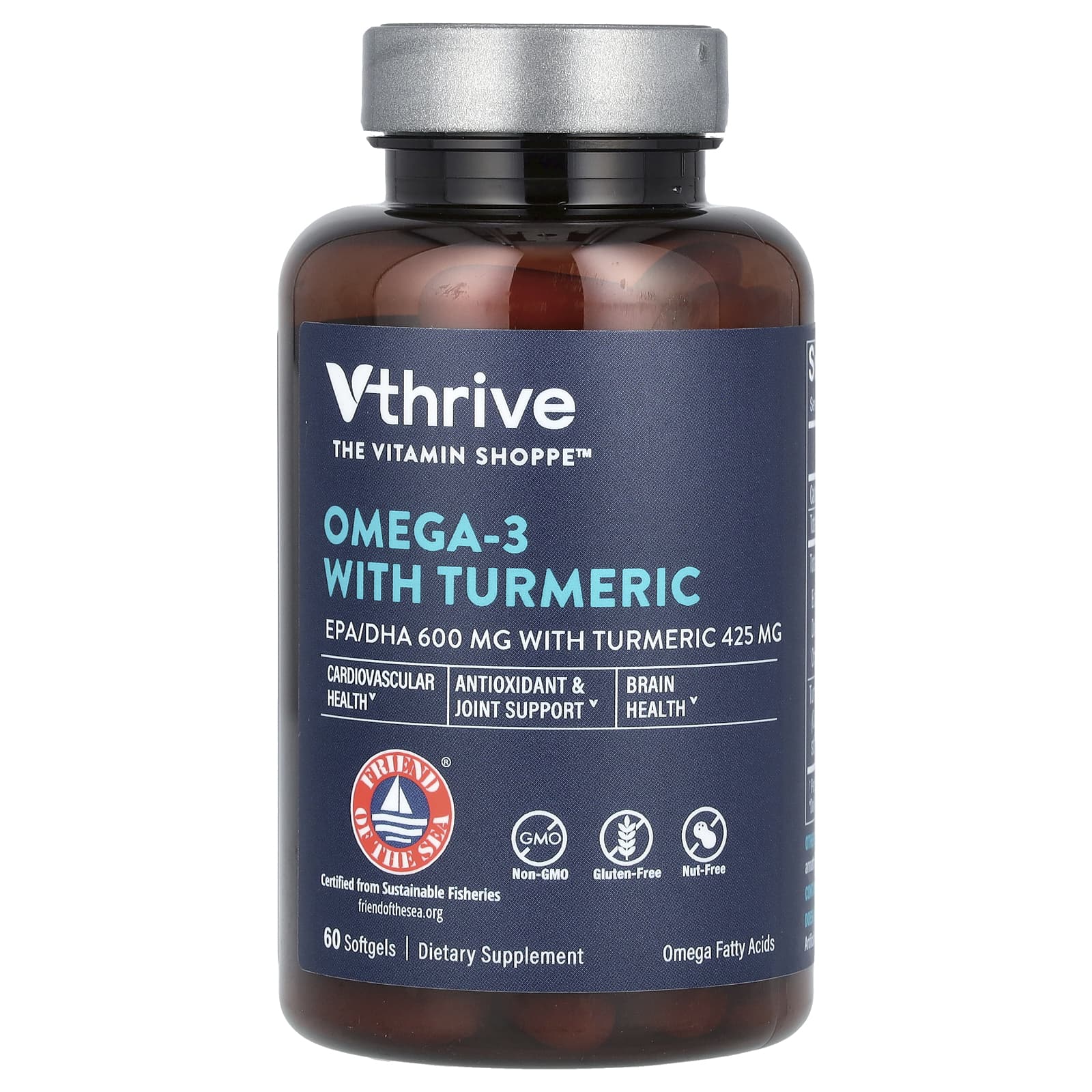 Vthrive Omega-3 With Turmeric – 60 capsules molles — Tunisie