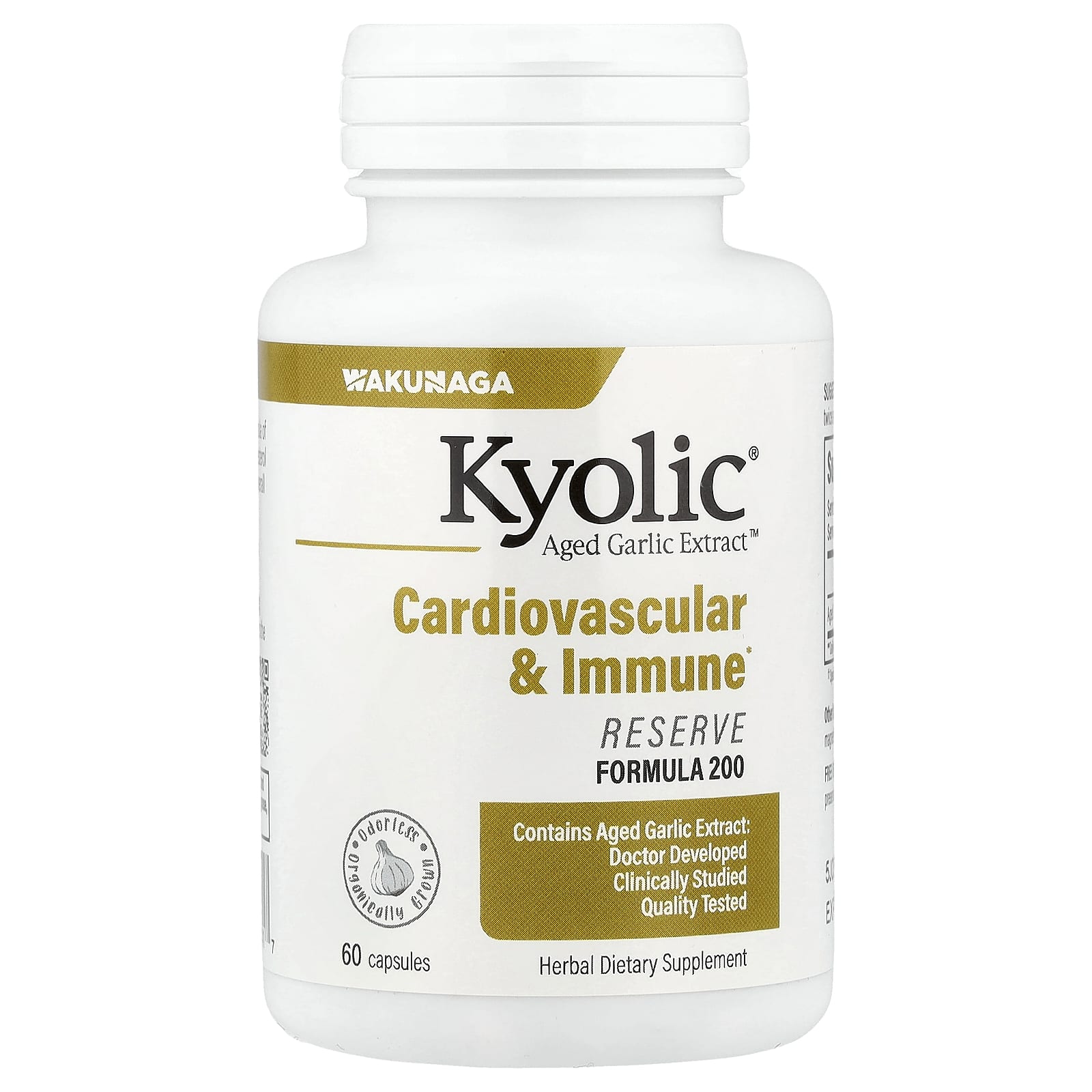 Kyolic Aged Garlic Extract, Cardiovascular & Immune – 60 gélules — Tunisie