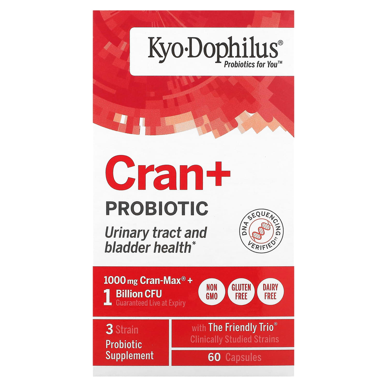 Kyolic Kyo-Dophilus, Cran+ Probiotic – 60 gélules — Tunisie