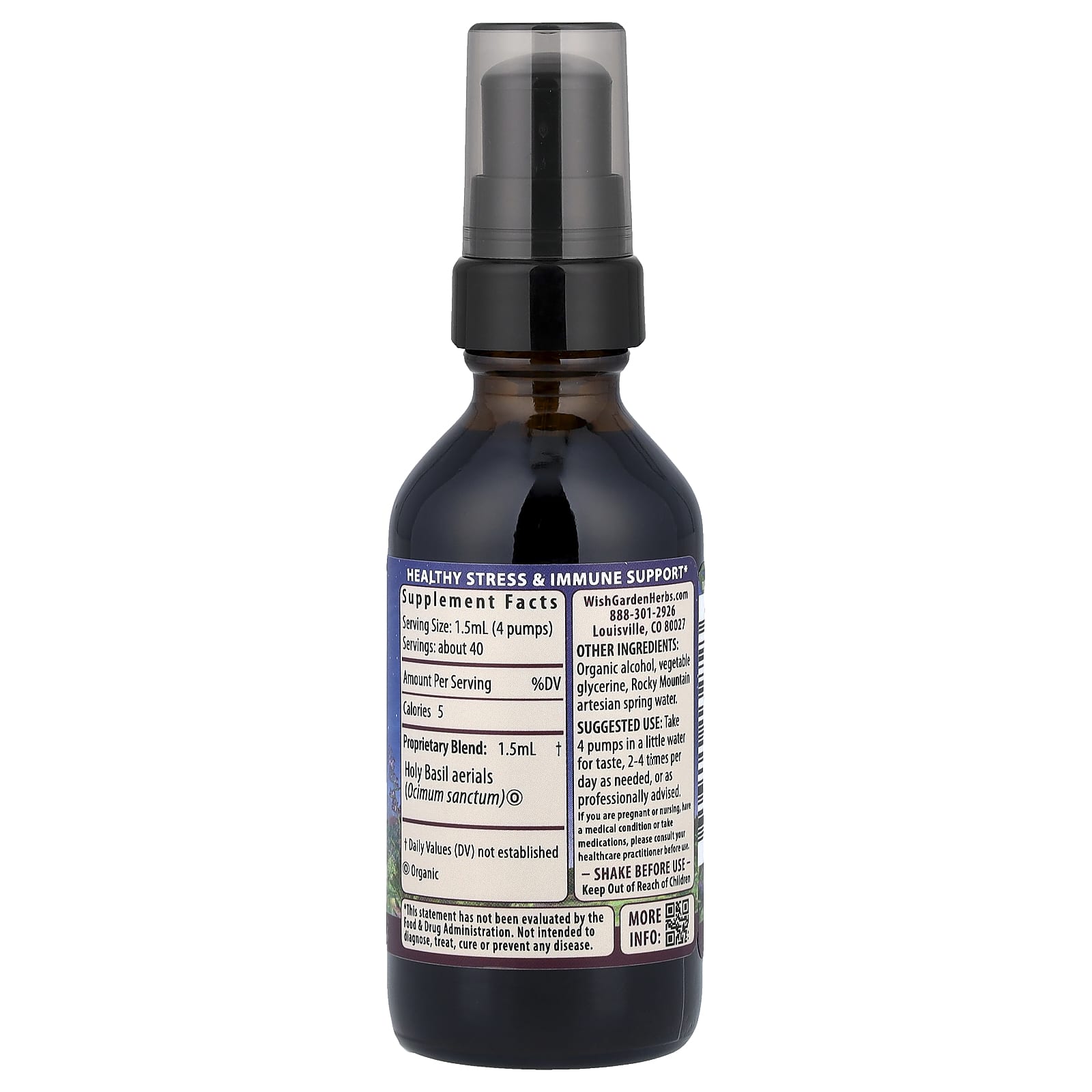 WishGarden Herbs Holy Basil – 59 ml — photo 2 sur 2
