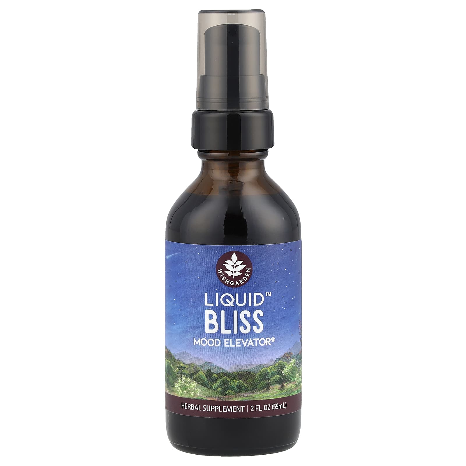 WishGarden Herbs Liquid Bliss, Mood Elevator – 59 ml — Tunisie