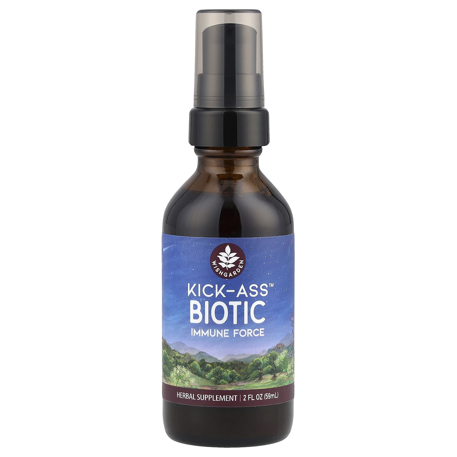 WishGarden Herbs Kick-Ass Biotic, Immune Force – 59 ml — Tunisie