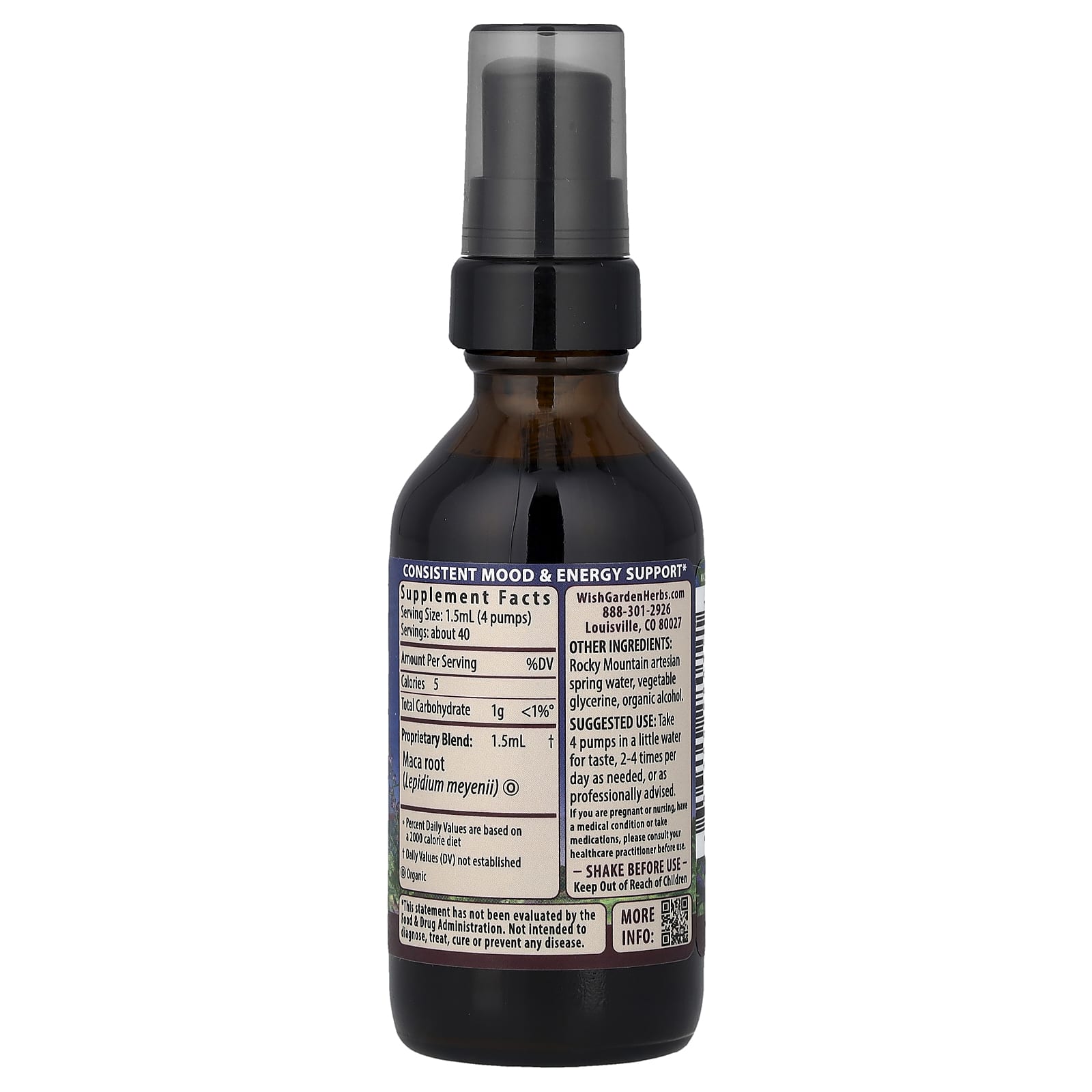 WishGarden Herbs Maca – 59 ml — photo 2 sur 2