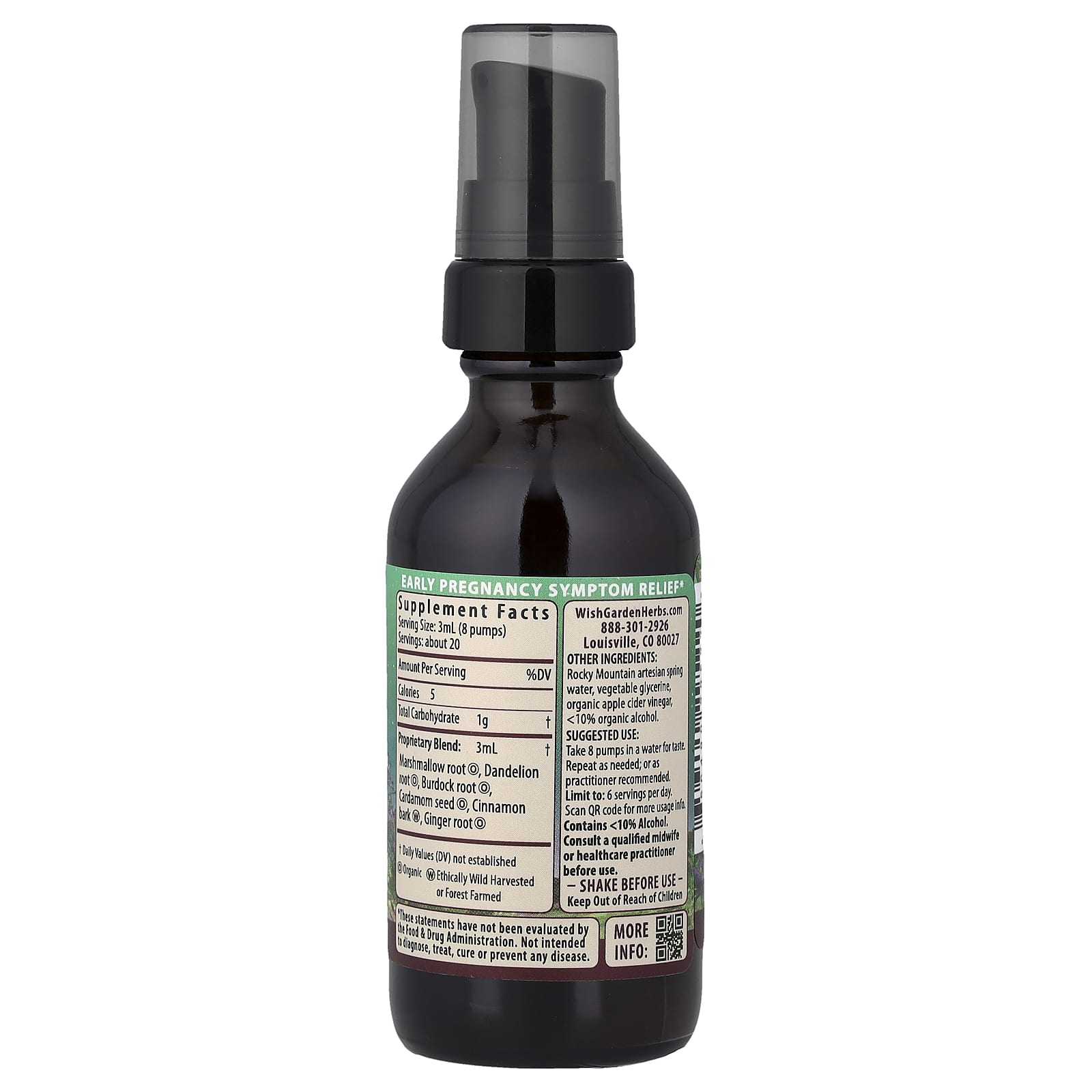 WishGarden Herbs Morning Sickness, Nausea Relief – 59 ml — photo 2 sur 2