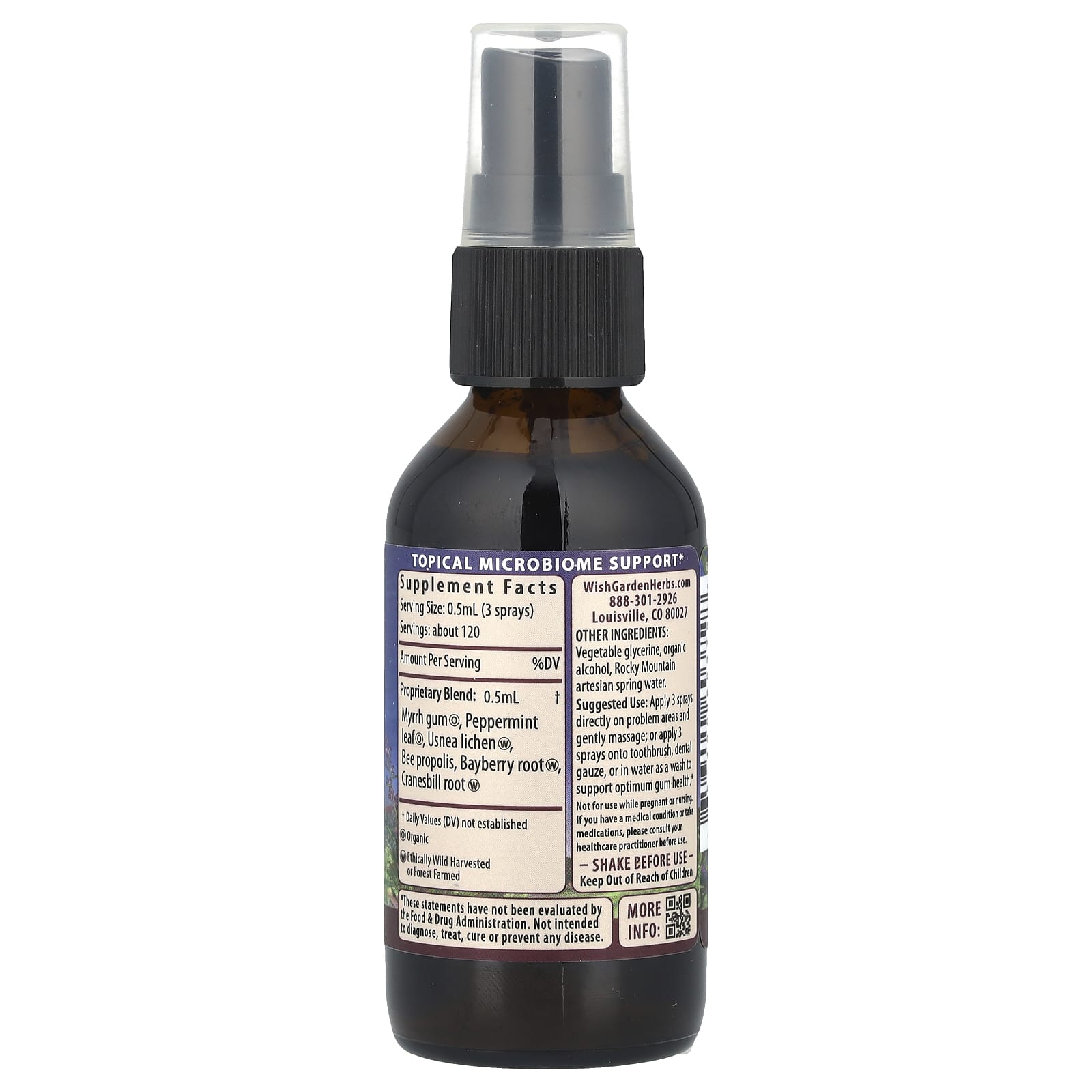 WishGarden Herbs Gum Strength, Oral Health Aid – 59 ml — photo 2 sur 2