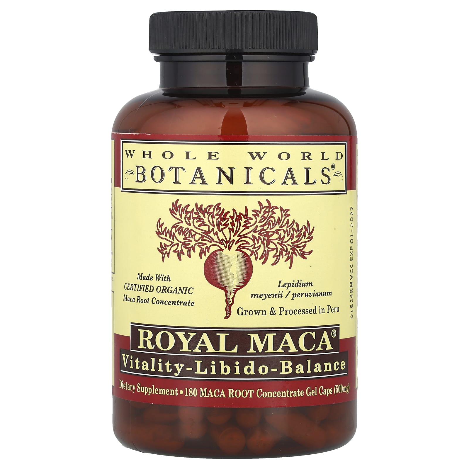 Whole World Botanicals Royal Maca – 500 mg — Tunisie