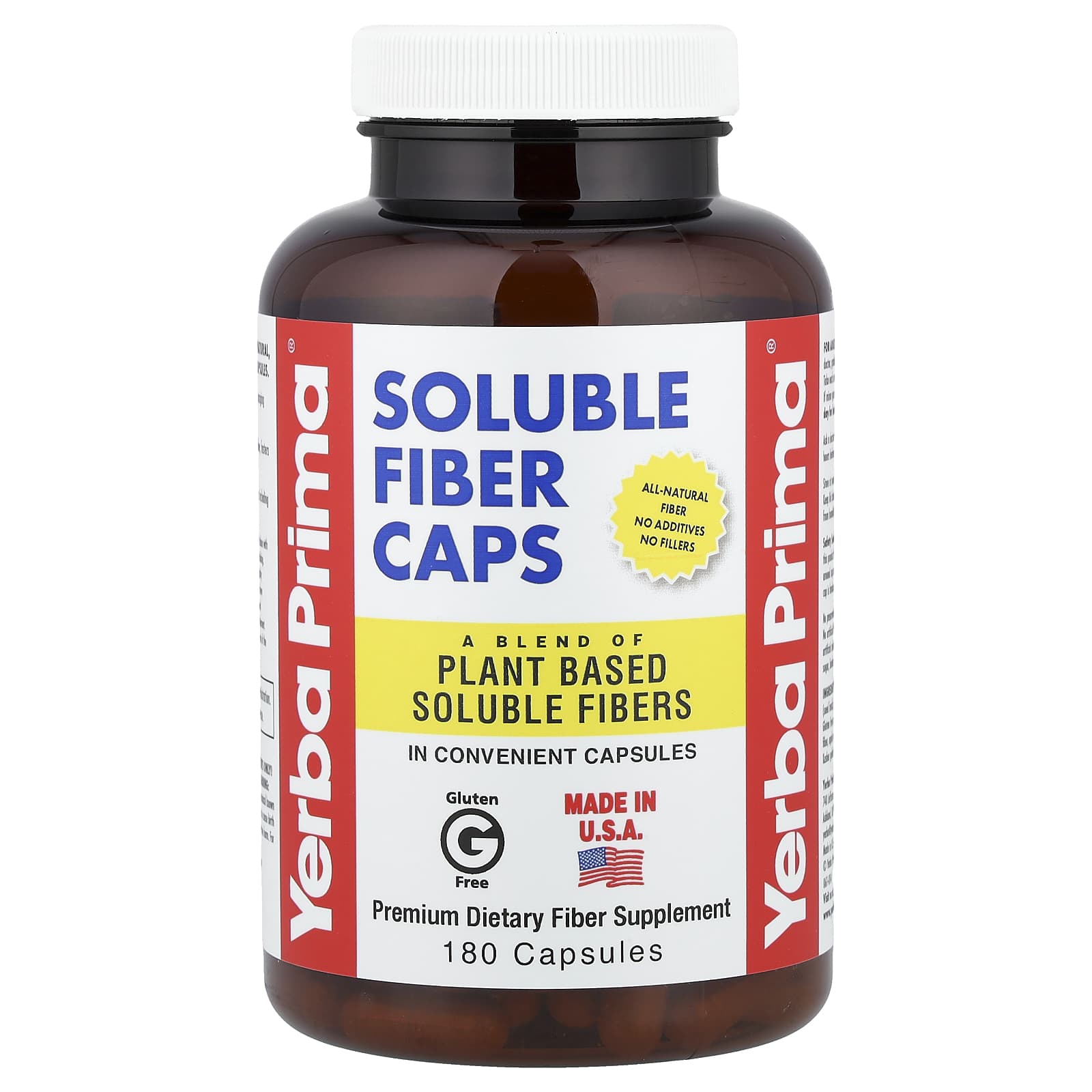 Yerba Prima Soluble Fiber Caps – 180 gélules — Tunisie
