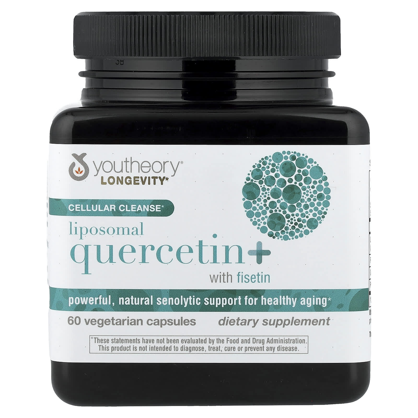 Youtheory Liposomal Quercetin+ With Fisetin – 60 gélules végétales — Tunisie