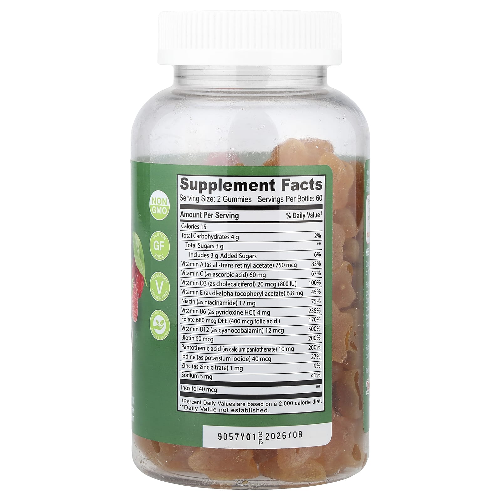 YumVs Multi Vitamin Gummies – Berry – 120 gommes — photo 2 sur 2
