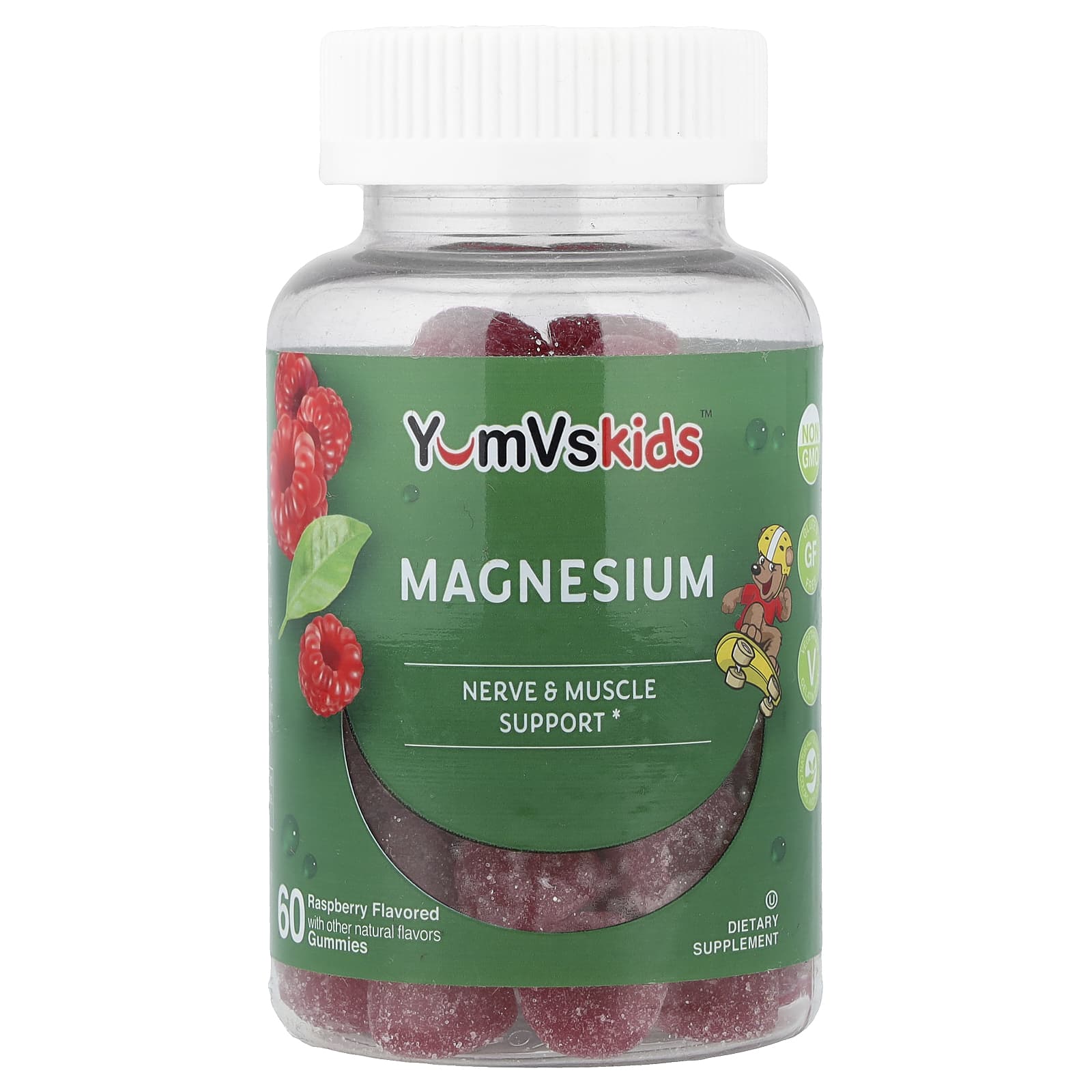 YumVs Kids, Magnesium Gummies – Raspberry – 60 gommes — Tunisie