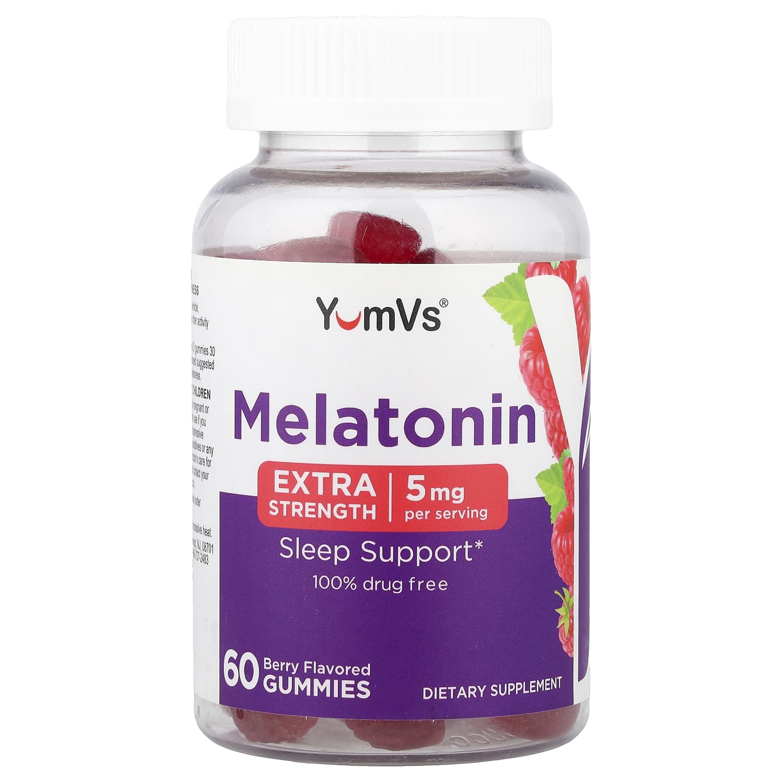 YumVs Melatonin Gummies – Berry – 60 gommes — Tunisie