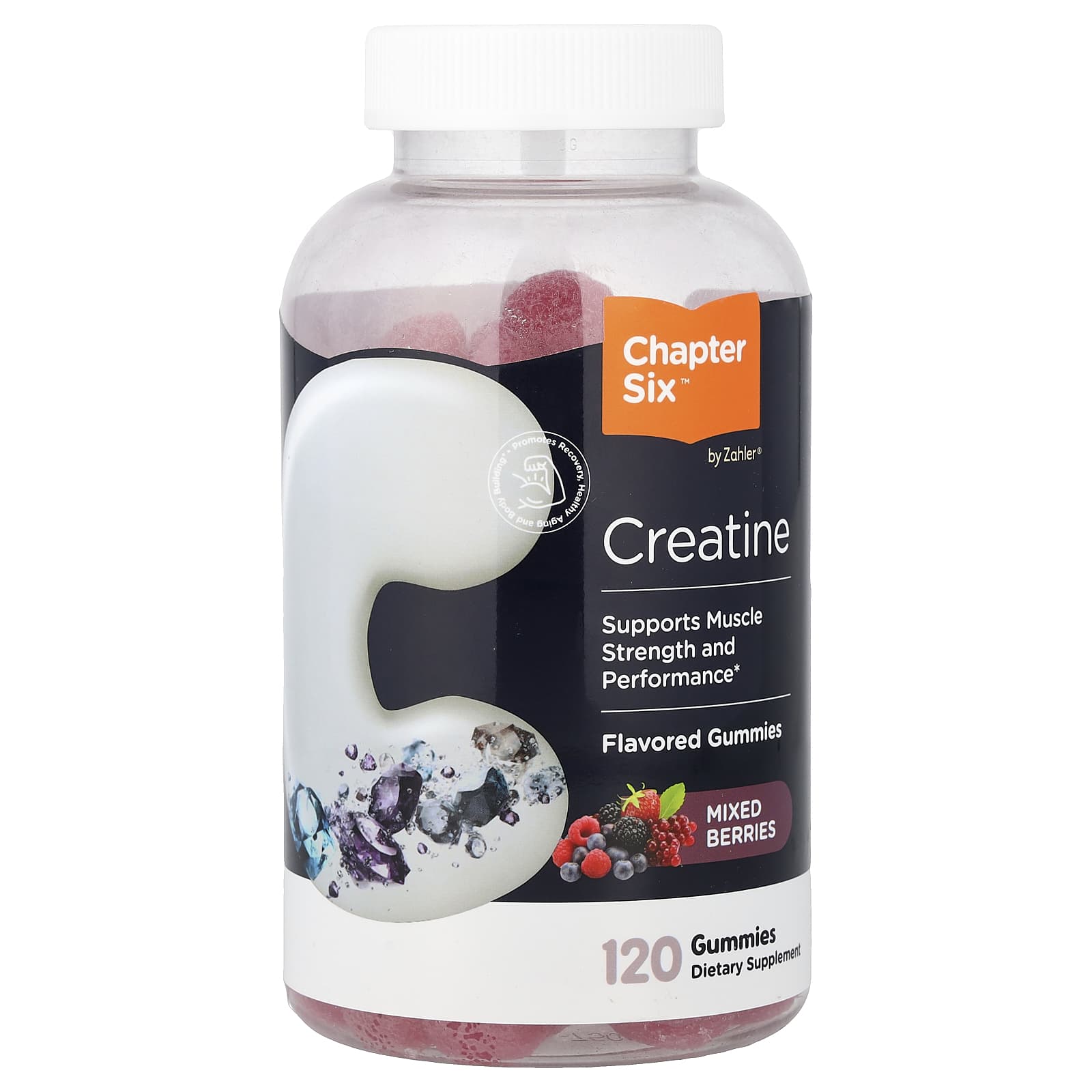 Zahler Chapter Six, Creatine Gummies – Mixed Berries – 120 gommes — Tunisie