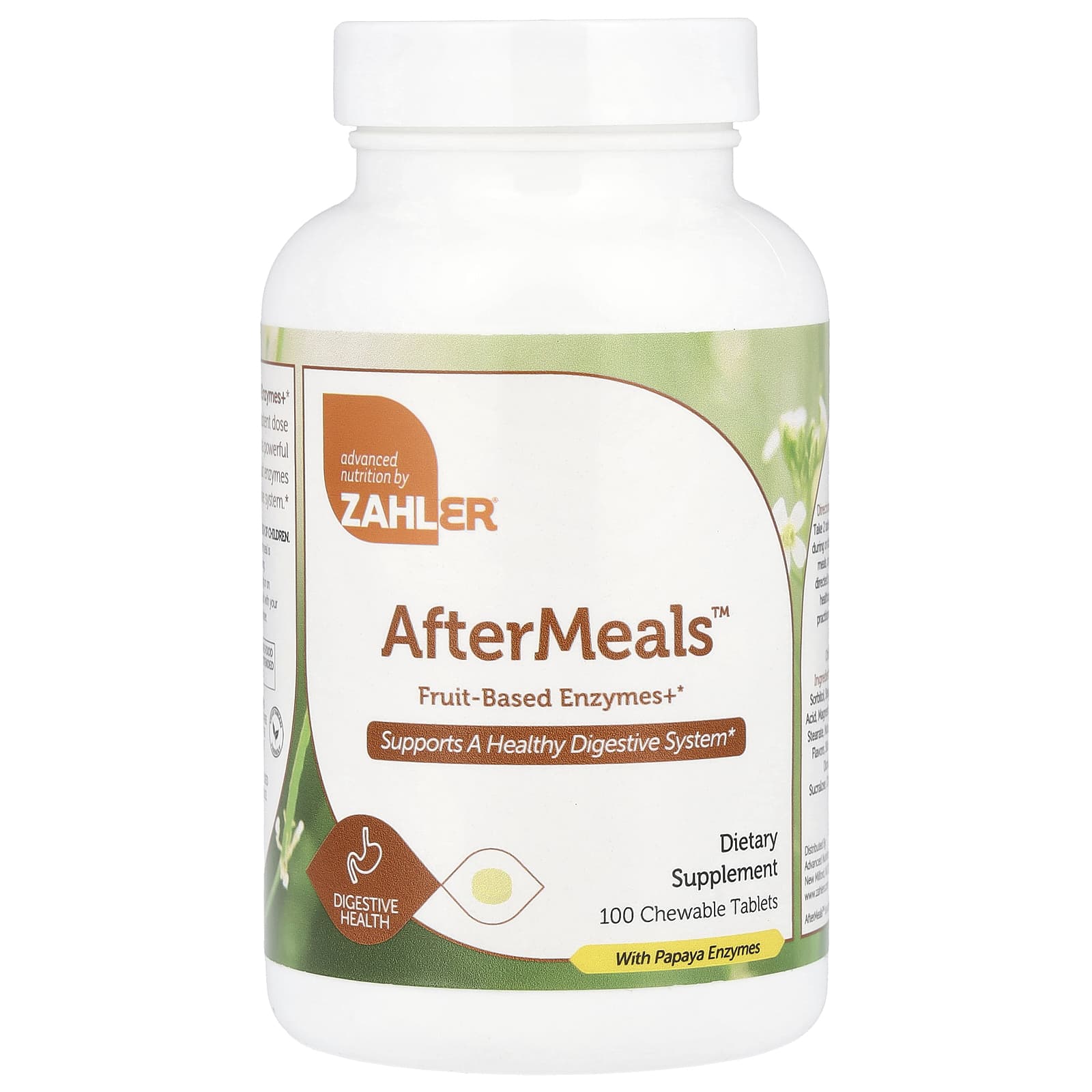 Zahler AfterMeals, 100 Chewable Tablets – Fruit-Based Enzymes+ — Tunisie