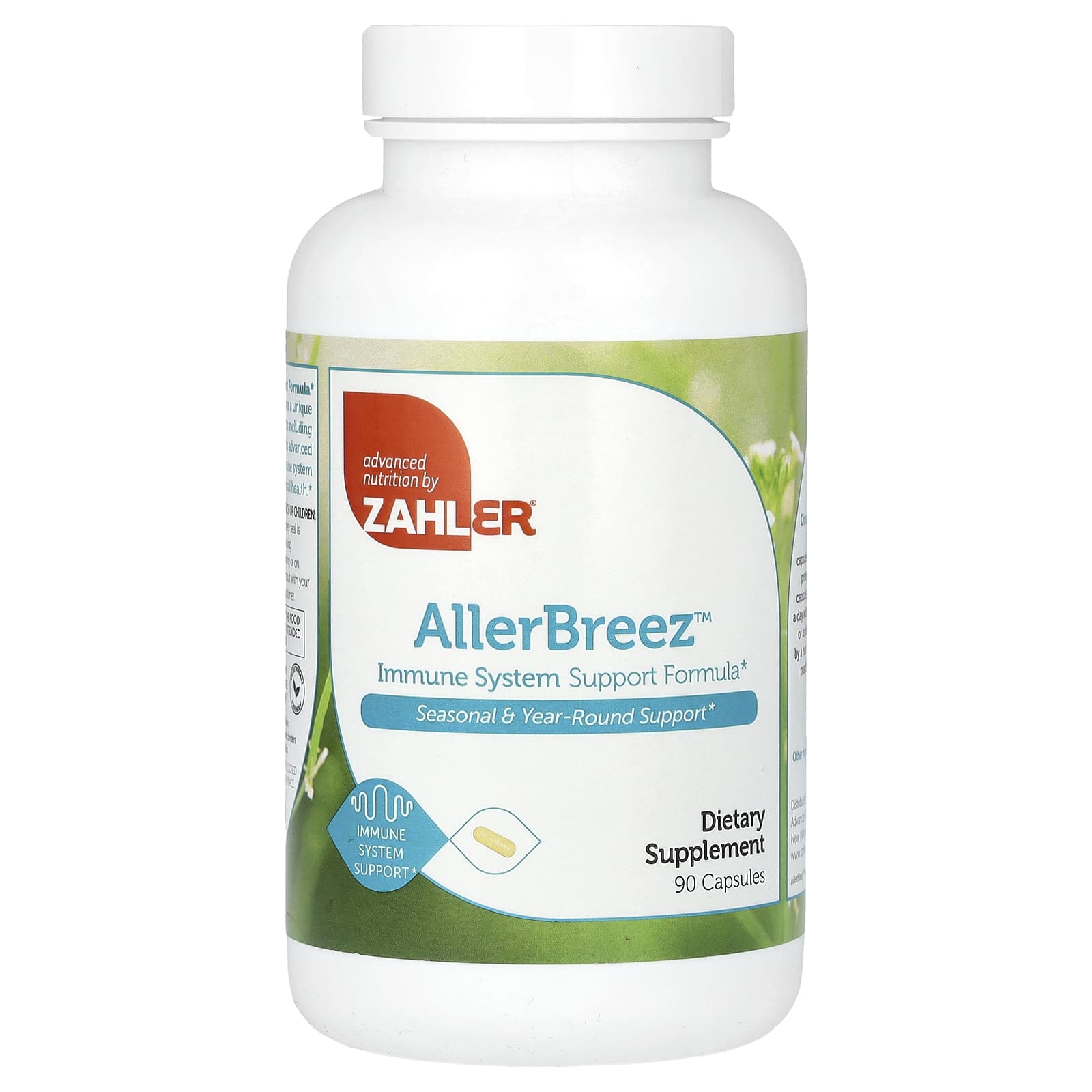 Zahler AllerBreez, Immune System Support Formula – 90 gélules — Tunisie