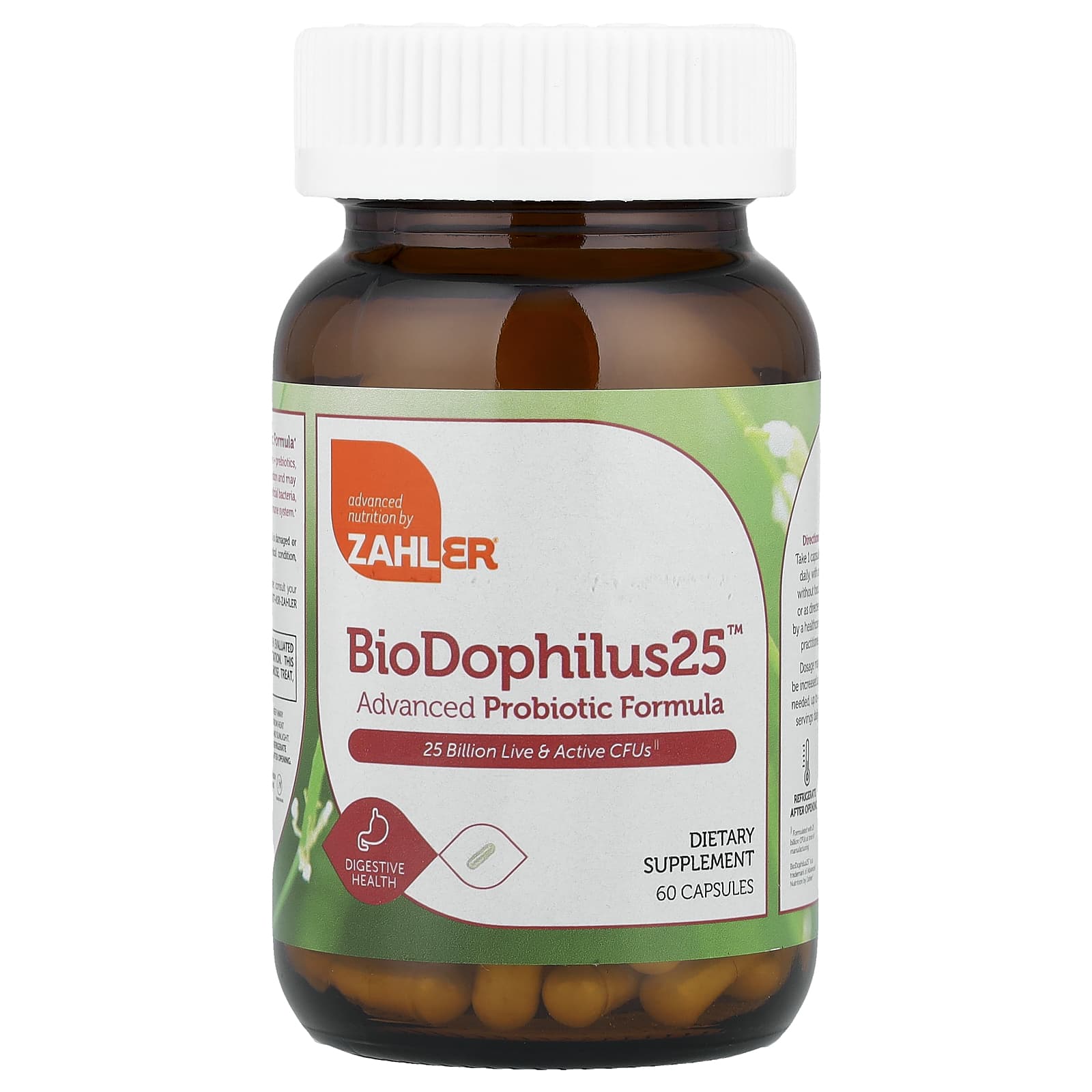 Zahler BioDophilus25, Advanced Probiotic Formula – 60 gélules — Tunisie