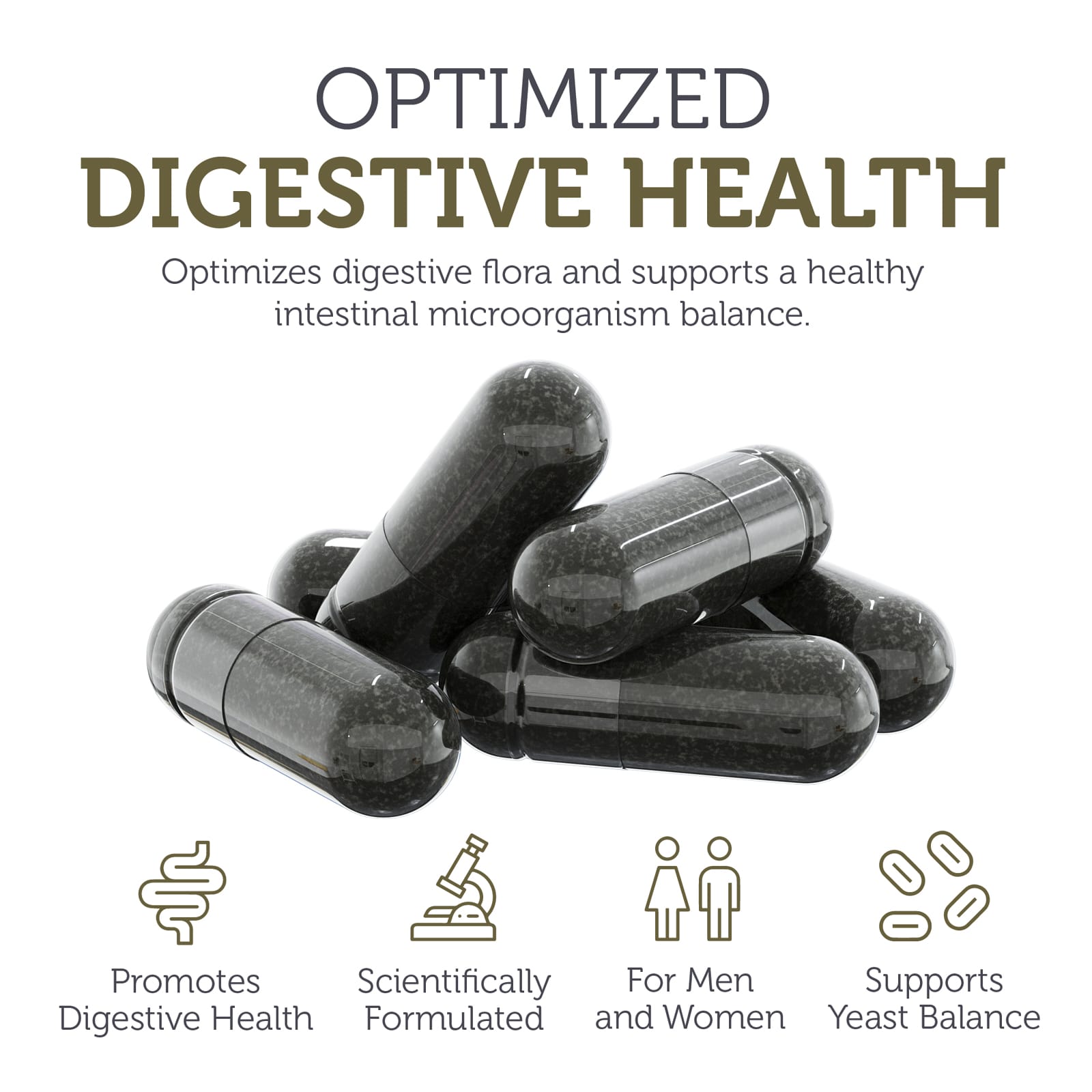 Zahler CandAid, With Probiotics – 60 gélules — étiquette 4
