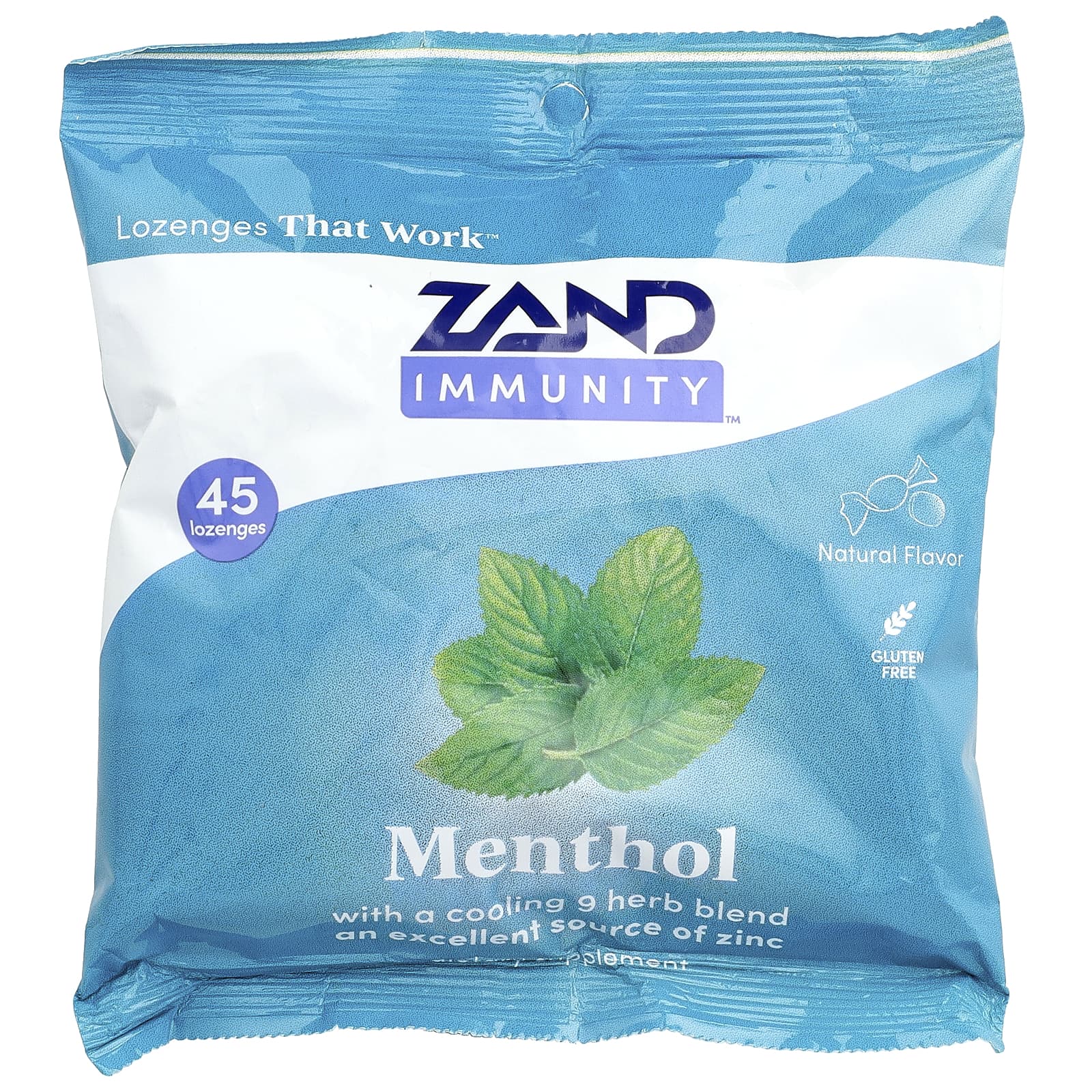 Zand Immunity, Menthol Lozenges – 45 pastilles — Tunisie