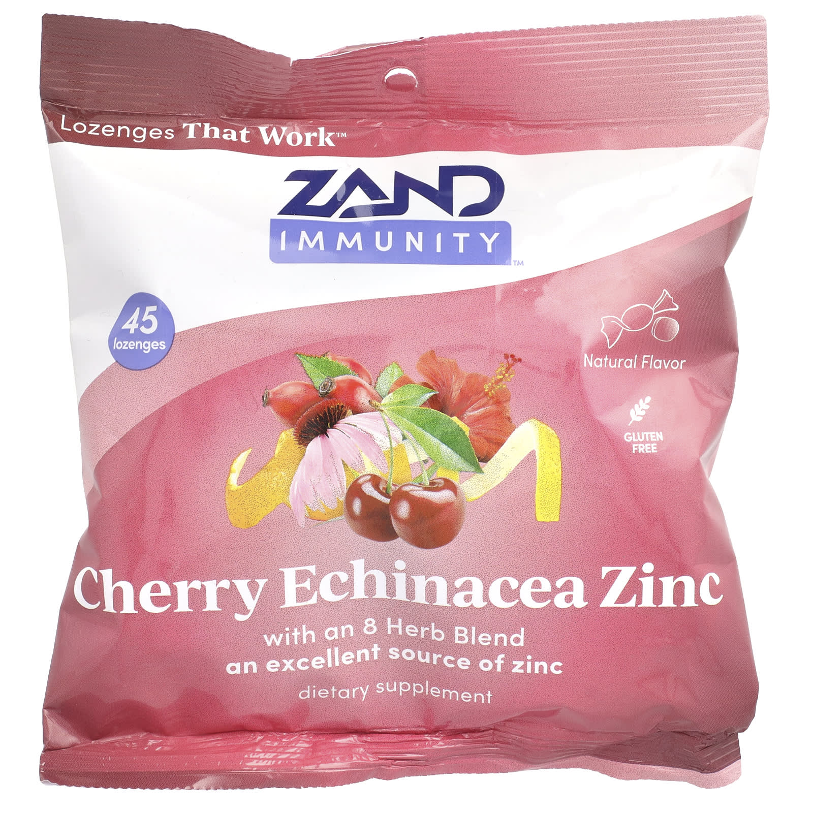 Zand Immunity, Natural – Cherry Echinacea Zinc – 45 pastilles — Tunisie