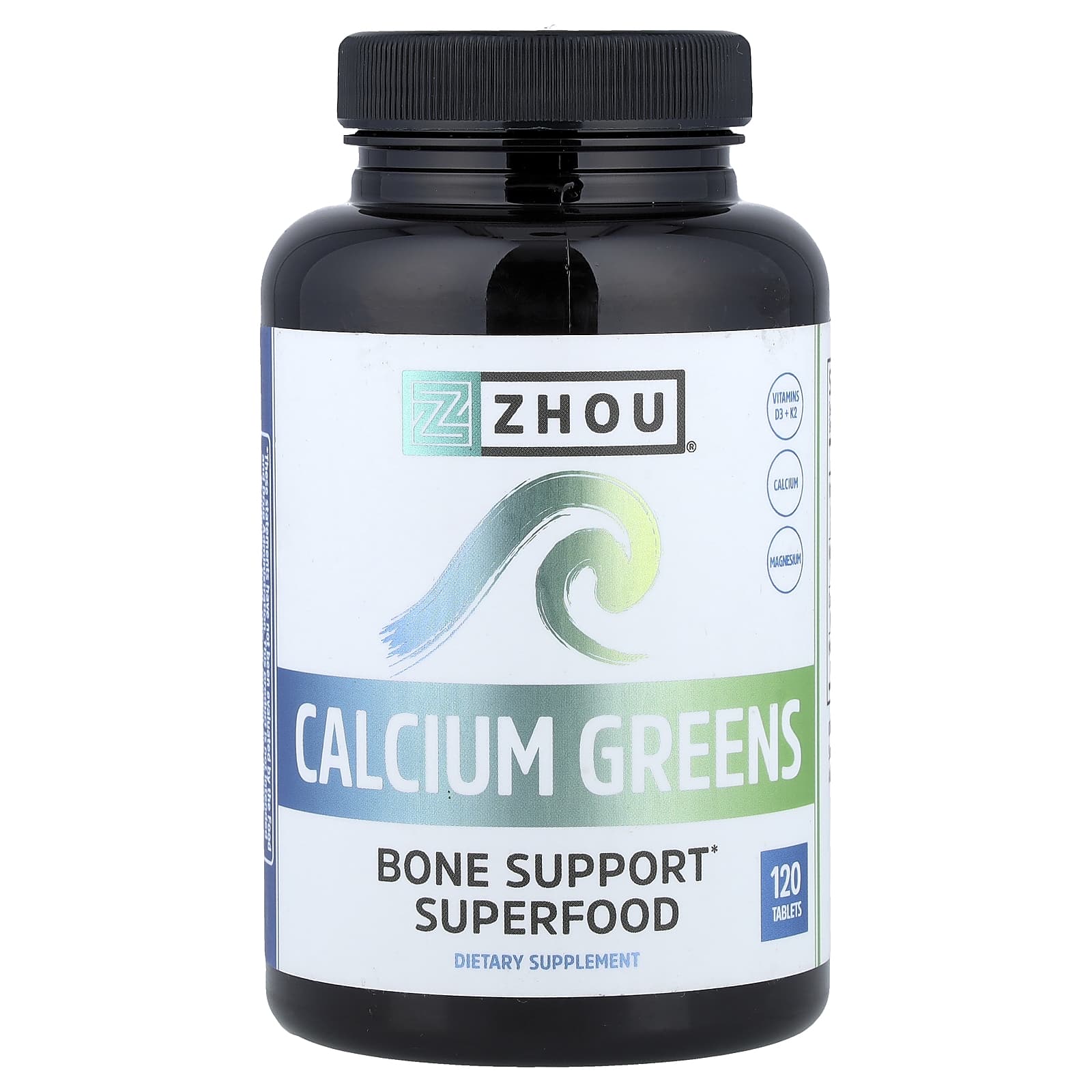Zhou Nutrition Calcium Greens – 120 comprimés — Tunisie