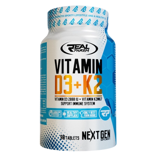VITAMIN D3 + K2 90 TABS - REAL PHARM