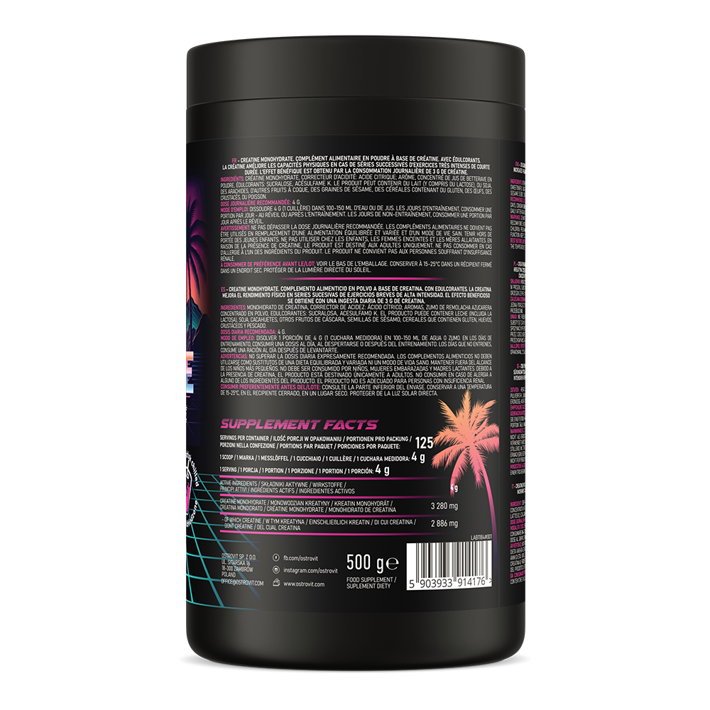 eaa advanced 520 g – OstroVit — valeurs nutritionnelles