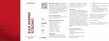 eaa amino strong 330 g -powervis — valeurs nutritionnelles