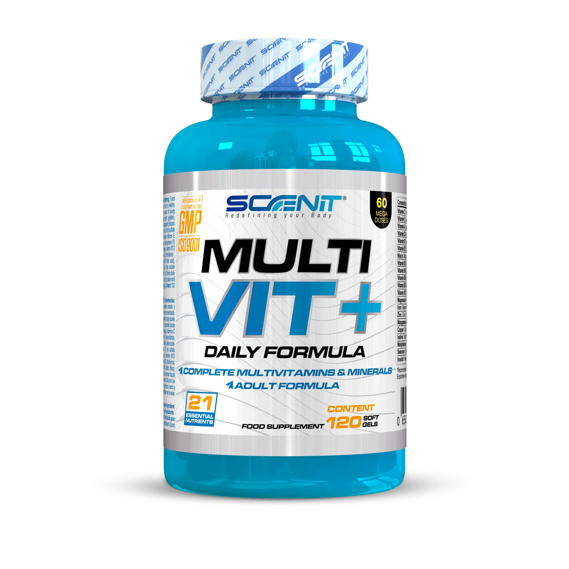 MULTI VITA+120 CAPS - SCENIT NUTRITION